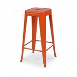 Hocker Per Bar Paris ispirate TOLIX arancione