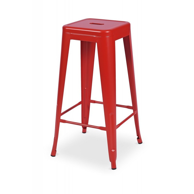 Hocker Per Bar Paris ispirate TOLIX rosso