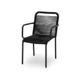 Sedia in technorattan MARCELLO antracite