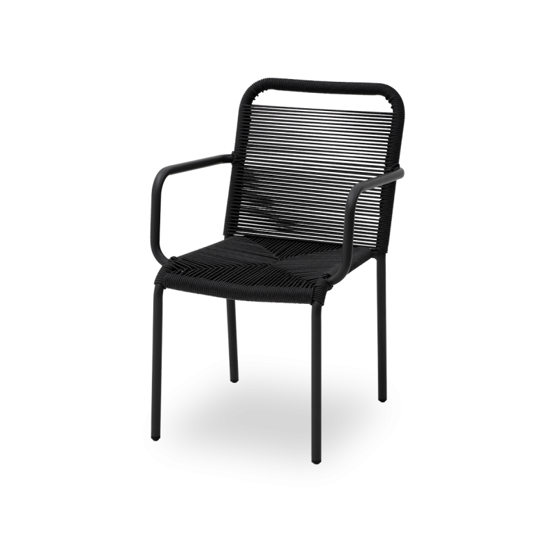 Sedia in technorattan MARCELLO antracite