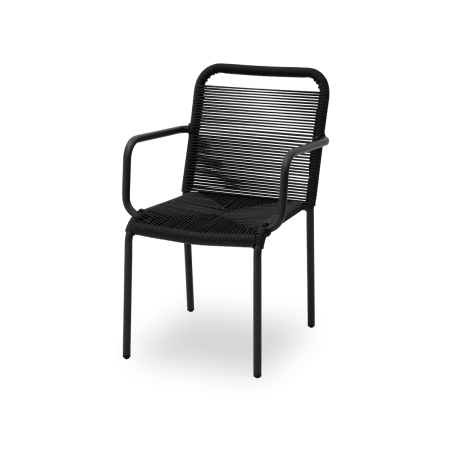 Sedia in technorattan MARCELLO antracite