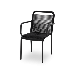 Sedia in technorattan MARCELLO antracite