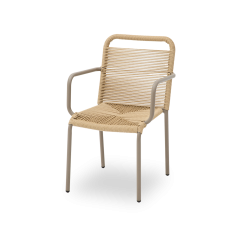 Sedia in technorattan MARCELLO beige