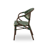 Sedia in technorattan CAMILLO verde
