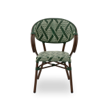 Sedia in technorattan CAMILLO verde