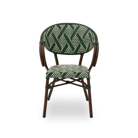 Sedia in technorattan CAMILLO verde