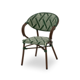 Sedia in technorattan CAMILLO verde