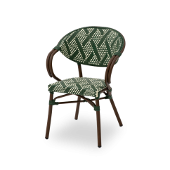 Sedia in technorattan CAMILLO verde