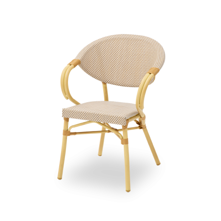 Sedia in technorattan CAMILLO beige