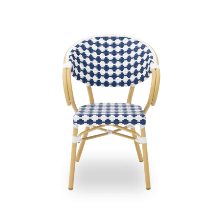 Sedia in technorattan CAMILLO blu