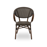 Sedia in tecnorattan CAMILLO marrone