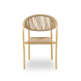 Sedia in technorattan CESARE beige