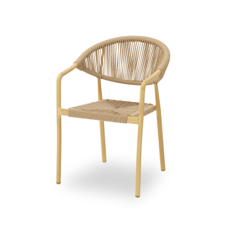 Sedia in technorattan CESARE beige