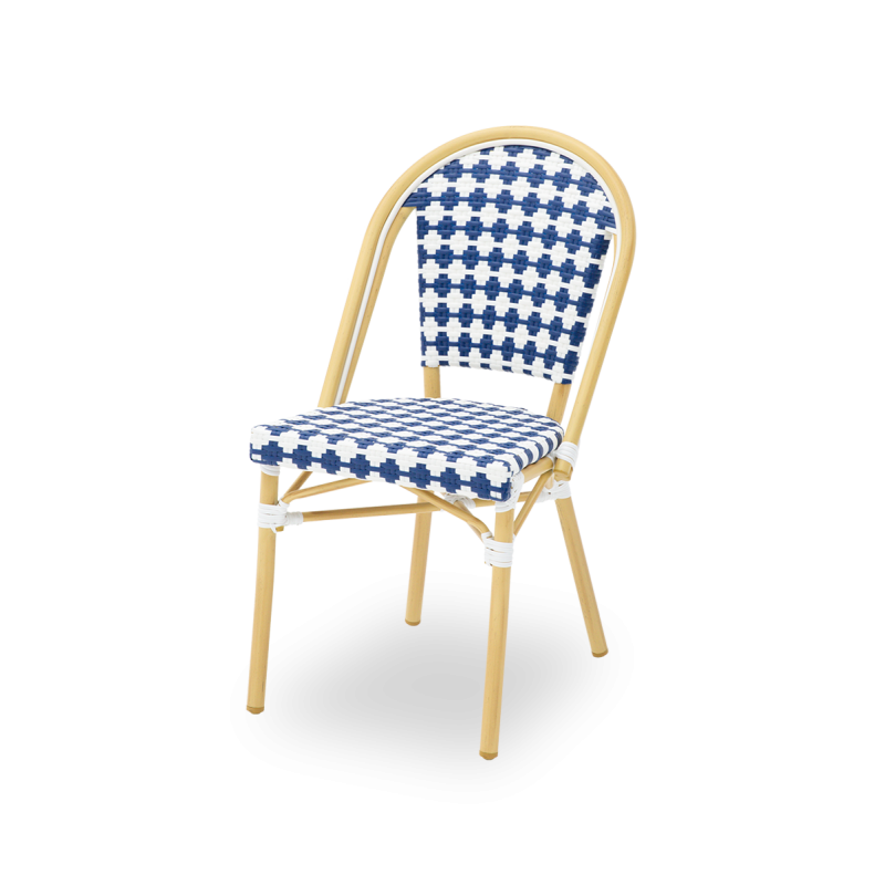 Sedia in technorattan MATTEO blu