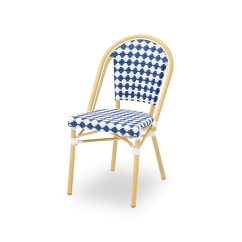 Sedia in technorattan MATTEO blu