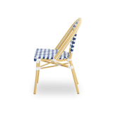 Sedia in technorattan MATTEO blu