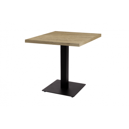 Tavolo per bar ALFA S nero 80x80 Quercia lirica