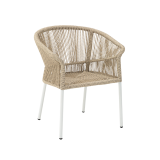 Sedia AUGUSTO in tecno rattan beige