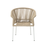 Sedia AUGUSTO in tecno rattan beige