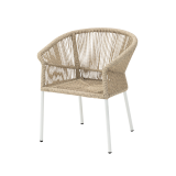 Sedia AUGUSTO in tecno rattan beige