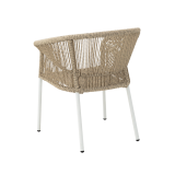 Sedia AUGUSTO in tecno rattan beige