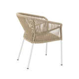 Sedia AUGUSTO in tecno rattan beige