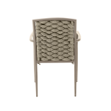 Sedia INTRECCIO in tecno rattan beige