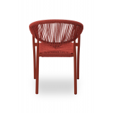 Sedia in technorattan CESARE rosso