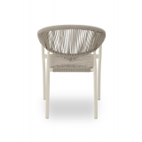 Sedia in technorattan CESARE grigio chiaro