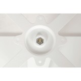 Tavolo per Birrerie all'aperto ALFA S bianco 69x69 Nero profondo