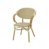 Sedia in technorattan CAMILLO crema