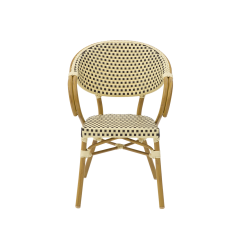 Sedia in technorattan CAMILLO crema