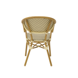 La sedia in technorattan CAMILLO crema