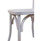 Sedia da matrimonio Cross-Back bianca effetto anticato