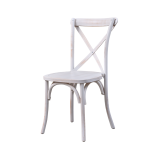 Sedia da matrimonio Cross-Back bianca effetto anticato
