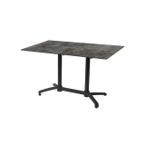 Tavolo per Birrerie all'aperto CROSS COMFORT DUO nero piano HPL