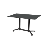 Tavolo per Birrerie all'aperto CROSS COMFORT DUO nero piano HPL