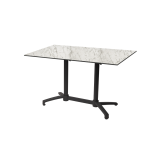 Tavolo per Birrerie all'aperto CROSS COMFORT DUO nero piano HPL