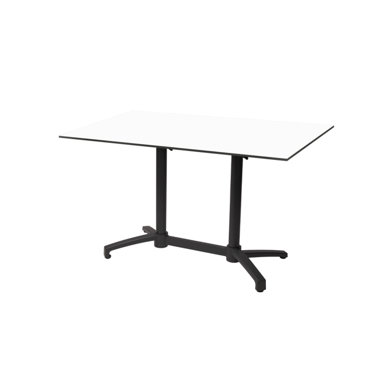 Tavolo per Birrerie all'aperto CROSS COMFORT DUO nero piano HPL
