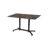 Tavolo per Birrerie all'aperto CROSS COMFORT DUO nero piano HPL