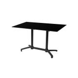 Tavolo per Birrerie all'aperto CROSS COMFORT DUO nero piano HPL
