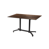 Tavolo per Birrerie all'aperto CROSS COMFORT DUO nero piano HPL