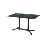 Tavolo per Birrerie all'aperto CROSS COMFORT DUO nero piano HPL