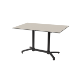 Tavolo per Birrerie all'aperto CROSS COMFORT DUO nero piano HPL