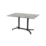 Tavolo per Birrerie all'aperto CROSS COMFORT DUO nero piano HPL