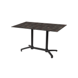 Tavolo per Birrerie all'aperto CROSS COMFORT DUO nero piano HPL