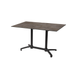 Tavolo per Birrerie all'aperto CROSS COMFORT DUO nero piano HPL