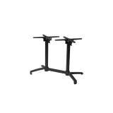 Tavolo per Birrerie all'aperto CROSS COMFORT DUO nero piano HPL