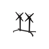 Tavolo per Birrerie all'aperto CROSS COMFORT DUO nero piano HPL