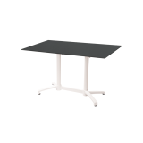 Tavolo per Birrerie all'aperto CROSS COMFORT DUO bianco piano HPL